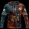3D TATTOO AND DUNGEON DRAGON T SHIRT HOODIE TR121202