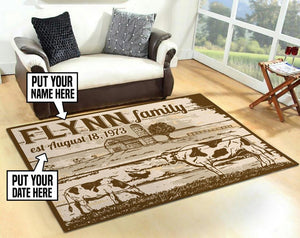 Personalized Family Name Rug 06304