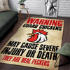 Guard Chickens Rug 05411