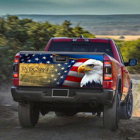 Patriot We The People truck Tailgate Decal Sticker Wrap We The People Tailgate Wrap Decals For Trucks