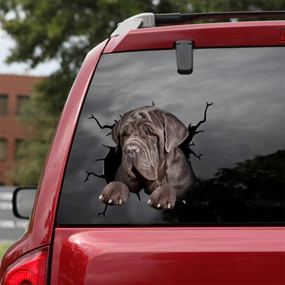 neapolitan mastiff crack car sticker dog lovers – Camellia Print