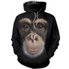 3D Printed Monkey T Shirt Long sleeve Hoodie DT240508