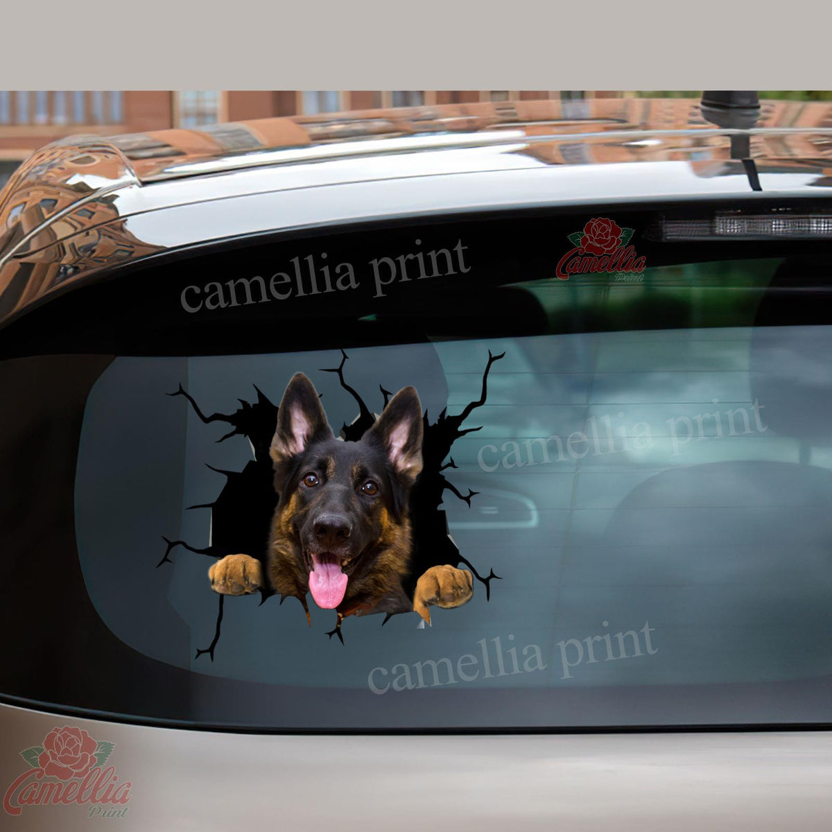 Funny German Shepherd Sticker Cute Funny Car Sticker Gift Ideas