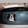 Sable German Shepherd Crack Decor Decal Funny Clear Sticker Paper Craft Kits For Adults