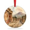 Archaeological Park of Pompeii ceramic ornament shown centered against a clean white background.