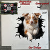 Carefully packed Aussie Dog vinyl decal product inside its protective package.