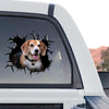 Detailed Beagle graphic decal shown as a standalone product design on transparent film.