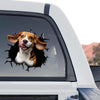 Clear graphic decal featuring a charming Beagle tongue out standalone product design.