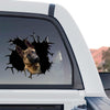 Belgian Malinois graphic decal artwork showcased on a standalone product design display.