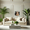 Charming Bengal cat decorative decal displayed cleanly on a smooth interior painted wall.
