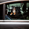 Bernese Mountain Dog decal applied neatly on a vehicle car door.