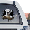 Detailed Boxer Dog graphic decal showcasing the standalone product design on a transparent vinyl background.