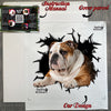 Protective retail package containing the glossy British Bulldog sticker and instructions.