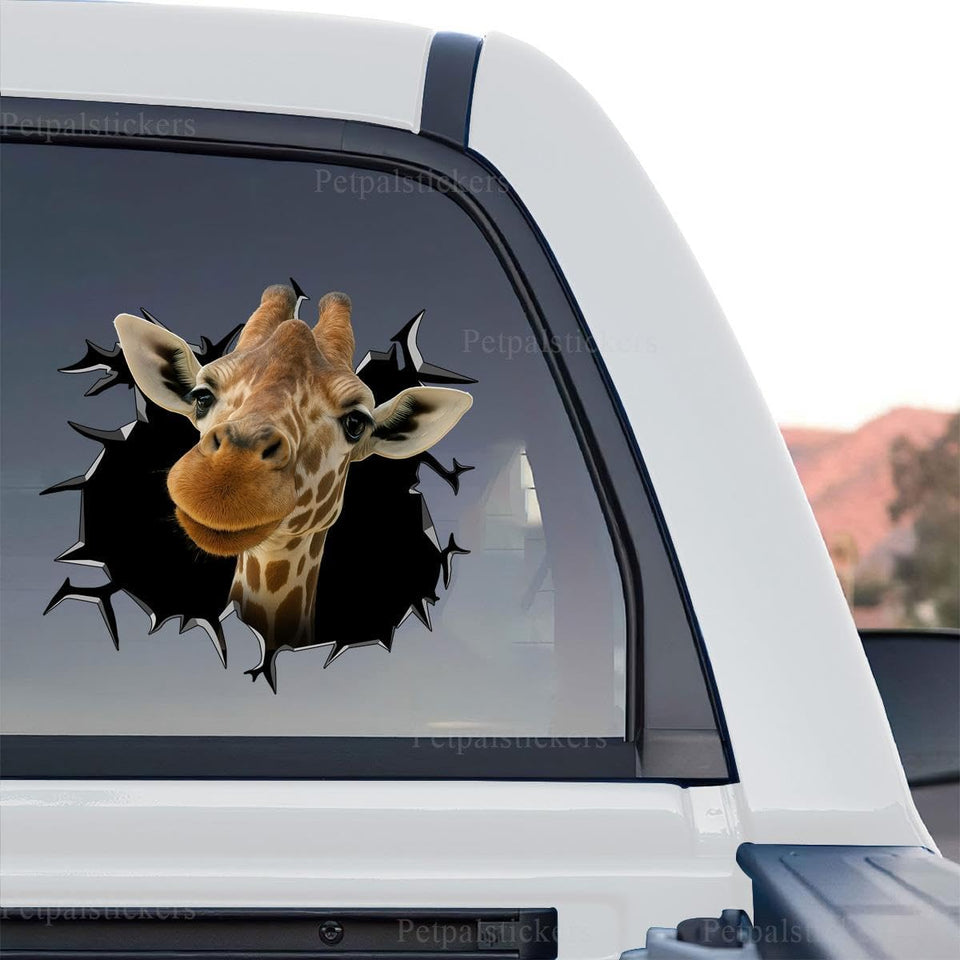 Cute giraffe standalone product design showing detailed graphic face artwork.