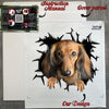 Securely sealed delivery package containing the premium Dachshund vinyl sticker and guide.