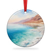 Dead Sea ceramic ornament centered on a plain white background.