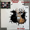 Protective product package containing the glossy deer decal with clear application instructions.