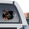 Doberman Pinscher graphic decal shown on a standalone product design preview.