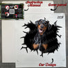 Durable Doberman Pinscher sticker arriving safely in protective shipping package.