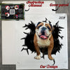 Secure product package containing the English Bulldog decal with clear instructions.