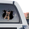 Standalone product design showcasing a cute French Bulldog clear vinyl decal graphic.