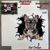 Unopened Frenchie decal package showing clear protective wrapping and instructions.