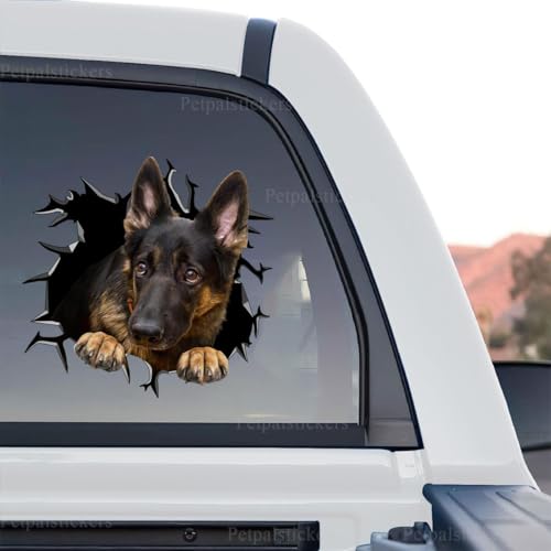 Standalone product design showcasing the detailed German Shepherd graphic decal artwork.