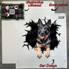 Carefully packed German Shepherd decal product inside its protective package.