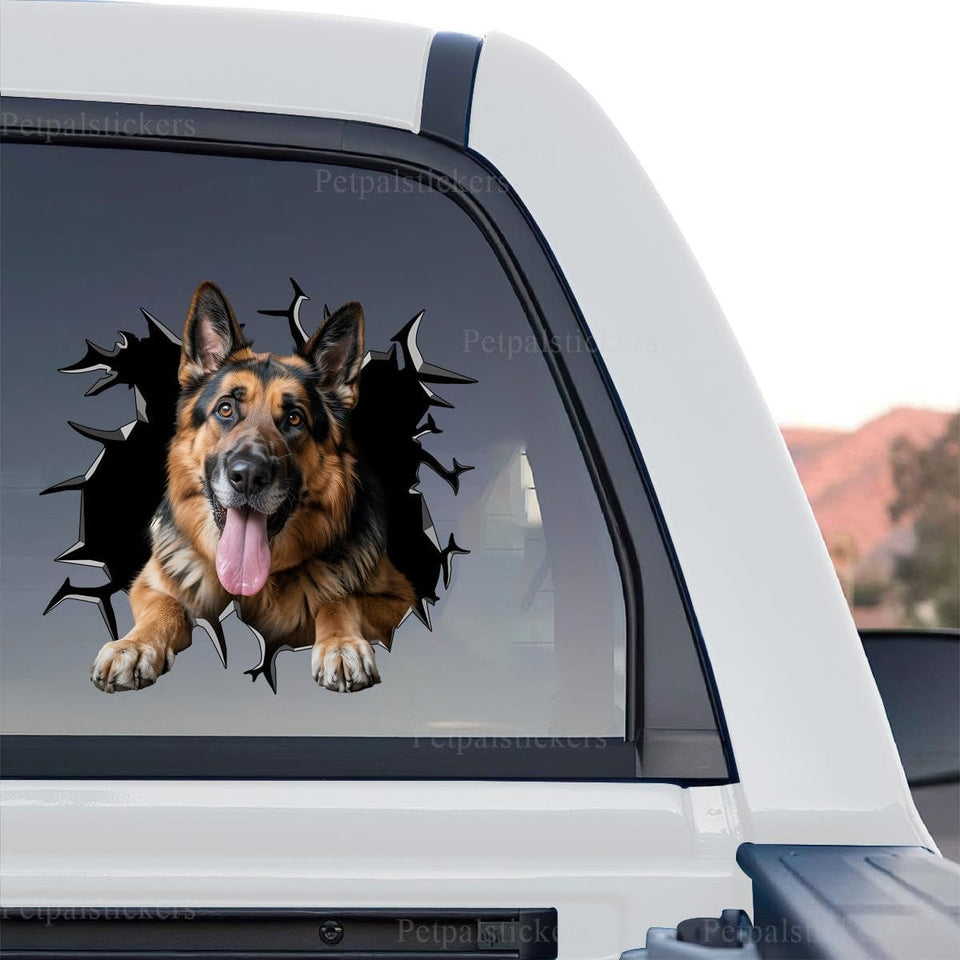 Vibrant German Shepherd graphic artwork displayed as a standalone product design.