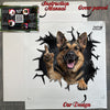 Unopened German Shepherd decal package with detailed application guide included.