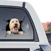 Cute Goldendoodle graphic decal presented as a standalone product design on a transparent background.