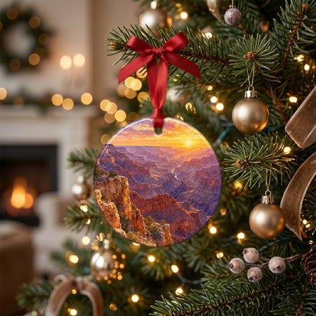 Travel vista keepsake arranged on a rustic table with a seasonal pinecone and glowing candle.