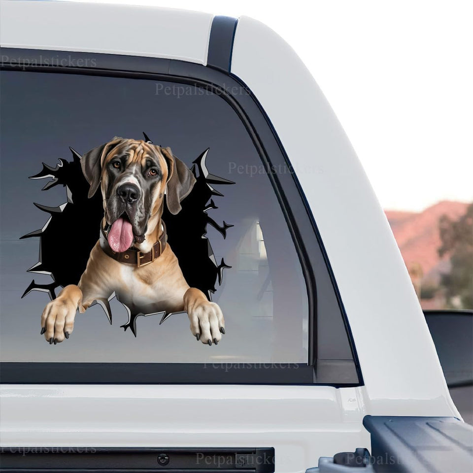 Vibrant Great Dane Bumper standalone product design printed on clear vinyl film.