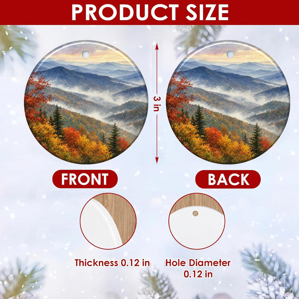 Product size chart diagram displaying three-inch dimensions and two-sided print details.