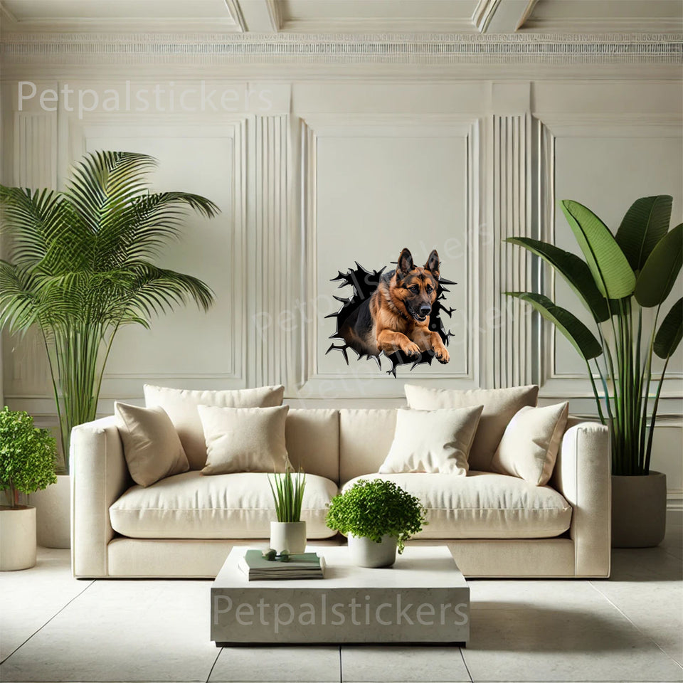 Decorative Gsd vinyl art installed neatly on a smooth indoor bedroom wall surface.
