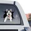 Husky graphic decal displayed as a standalone product design on a neutral background.