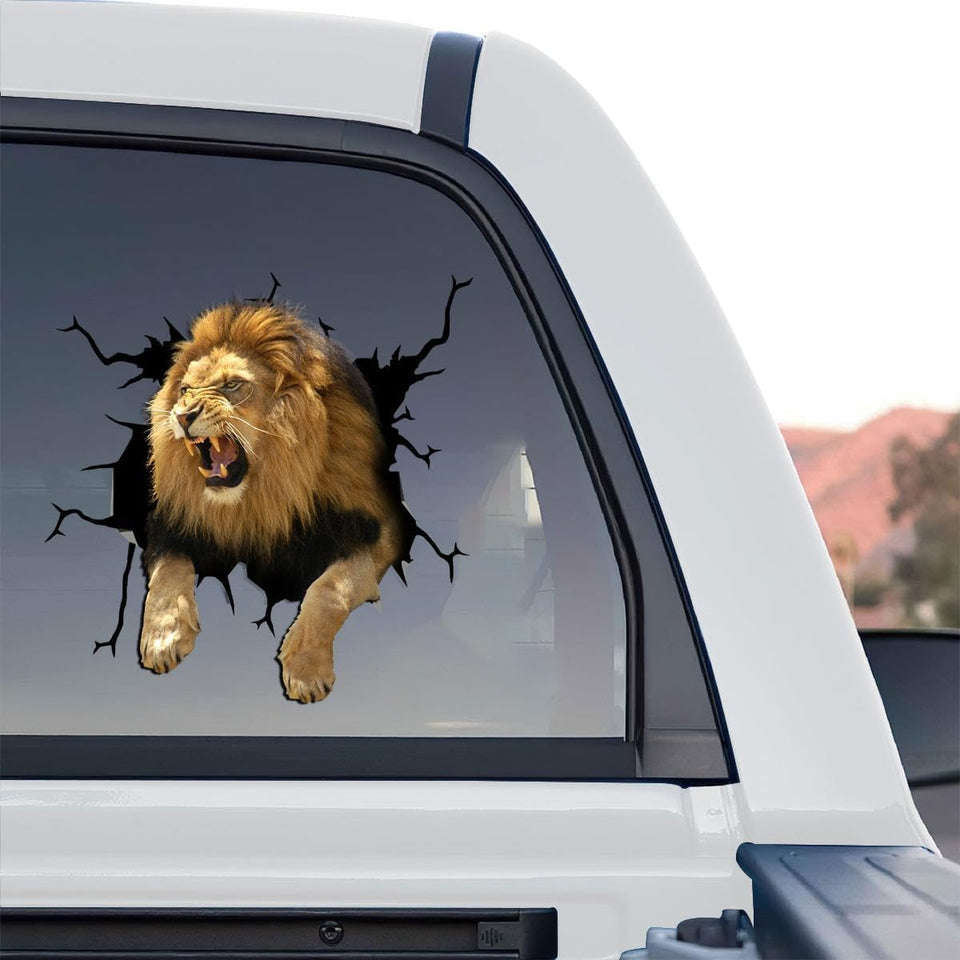 Clear Lion Vinyl decal showcasing the standalone product design in crisp detail.