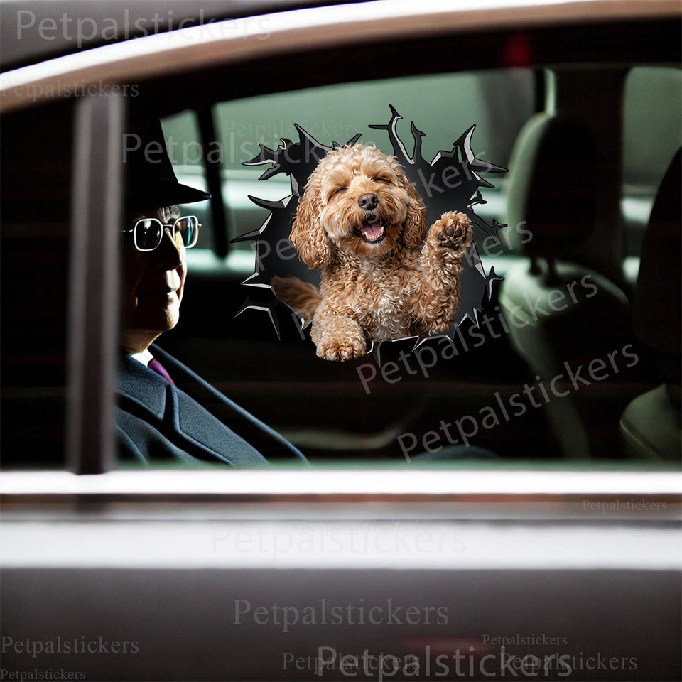 Vibrant Petpal graphic decal displayed smoothly on the exterior car door of a vehicle.