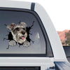 Detailed Schnauzer graphic decal shown as a standalone product design on a clean surface.