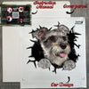 Delivered Schnauzer decal product carefully protected inside its secure package.
