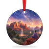 Sedona Red Rock Country ornament artwork centered on a clean white background.