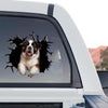 St Bernard graphic decal displaying a realistic broken glass effect in a standalone product design.