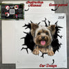 Protective package displaying the Yorkie Dog decal with included application guide.
