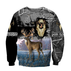 3D All Over Print Deer Hunting Hoodie TN070802