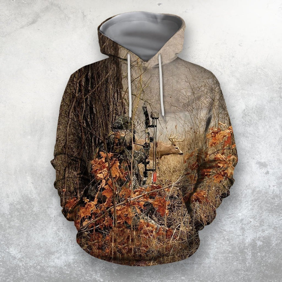 3D All Over Print Bowhunting Hoodie and Shirts