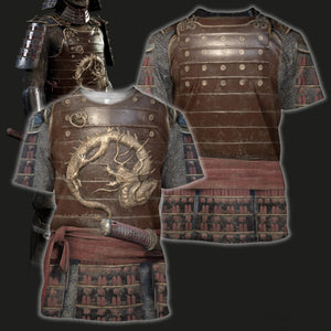 3D All Over Printed Dragon Samurai Armor