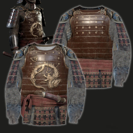 3D All Over Printed Dragon Samurai Armor