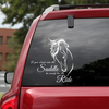 [sk0131-snf-hnd]Funny horse Sticker Lover - Camellia Print