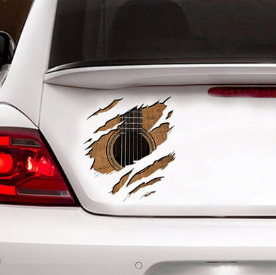 [sk0918-snf-tnt]-guitar-crack-car-sticker
