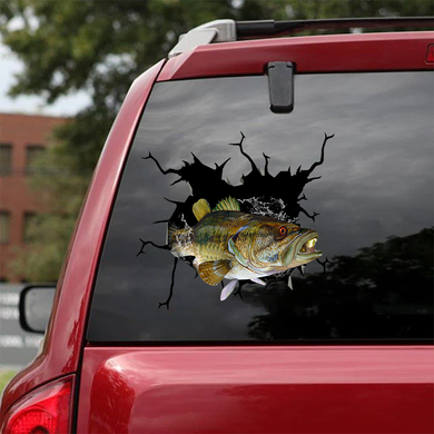 [sk0970-snf-tpa]-redeye-bass-crack-sticker-fishing-lover